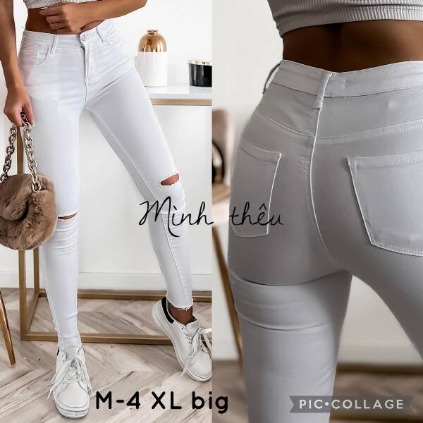 Spodnie damska jeans. Roz M-4XL. 1 kolor. Paszka 12 szt