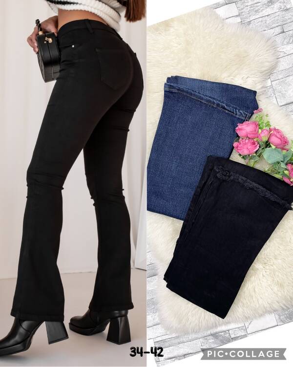 Spodnie damska Jeans . Roz 34-42. 1 kolor. Paszka 10 szt.