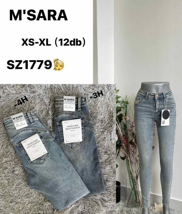 Spodnie damskie jeans Roz XS-XL .1 kolor Paszka 12 szt