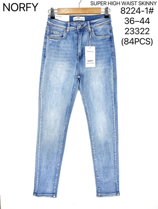 Spodnie damska jeans. Roz 36-44. 1 Kolor . Pasczka 12 szt.