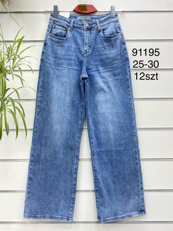 Spodnie damska jeans . Roz 25-30. 1 kolor. Paszka 12szt.  