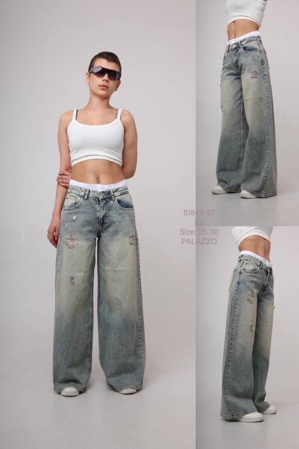 Spodnie damska jeans . Roz 25-30. 1 kolor. Paszka 6 szt.  