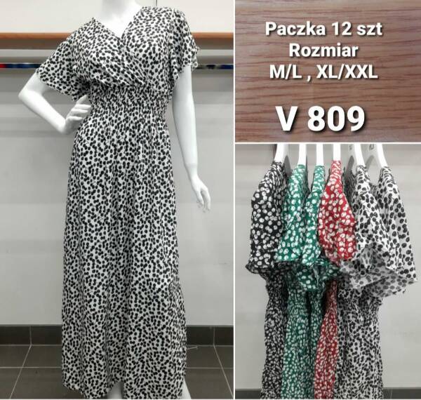 Sukienka damska Roz M/L-XL/2XL. Mix Kolor Paczka 12 szt