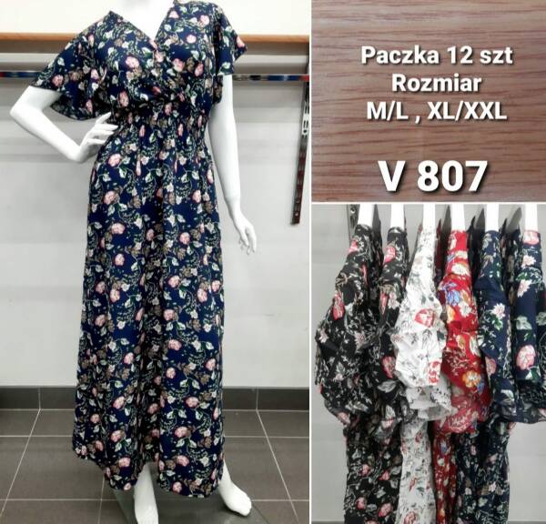 Sukienka damska Roz M/L-XL/2XL. Mix Kolor Paczka 12 szt