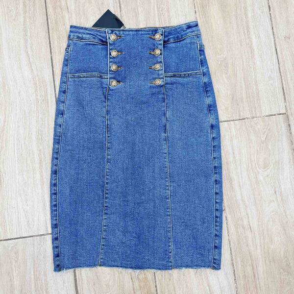 Spódnica damska jeans. Roz XS-XL. 1 Kolor. Pasczka 10 szt.