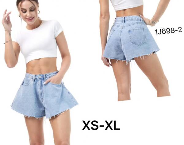 Szorty damskie jeansy Roz XS-XL , 1 kolor Paczka 10 szt