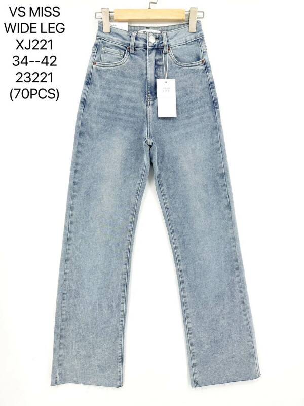 Spodnie damskie jeansy Roz 34-42, 1 kolor Paczka 10 szt