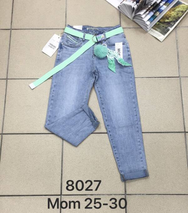 Spodnie  damska jeans . Roz 25-30. 1 kolor. Paszka 12szt.  