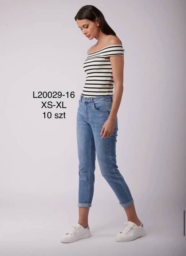 Spodnie  damska jeans . Roz XS-XL. 1 kolor. Paszka 10szt.  