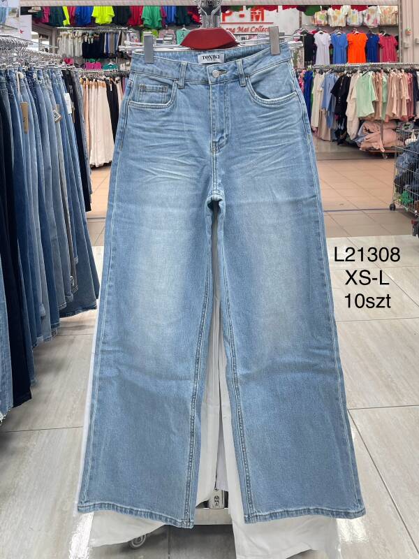 Spodnie  damska jeans . Roz XS-XL. 1 kolor. Paszka 10szt.  
