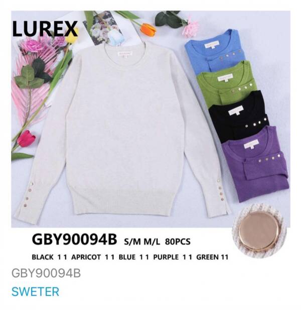 Swetry damskie Roz S/M-L/XL, Mix kolor Paczka 10 szt