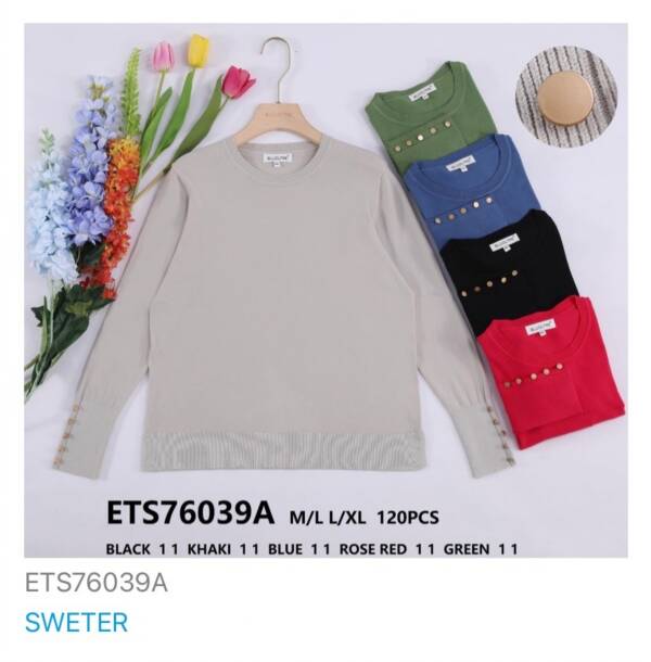 Swetry damskie Roz M/L-L/XL, Mix kolor Paczka 10 szt