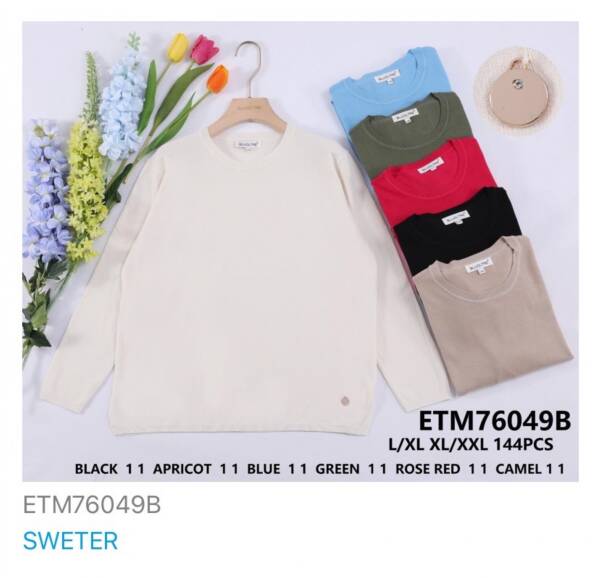 Swetry damskie Roz L/XL-XL/XXL, Mix kolor Paczka 10 szt