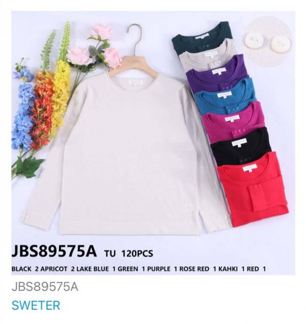 Swetry damskie Roz Standard, Mix kolor Paczka 10 szt