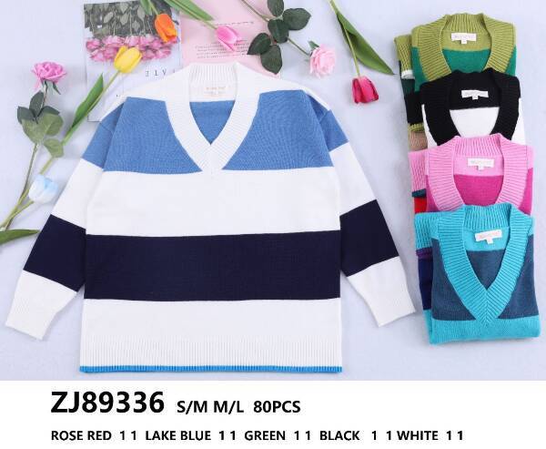 Swetry damskie (Francja produkt) Roz S/M-M/L, Mix Kolor Paczka 10 szt