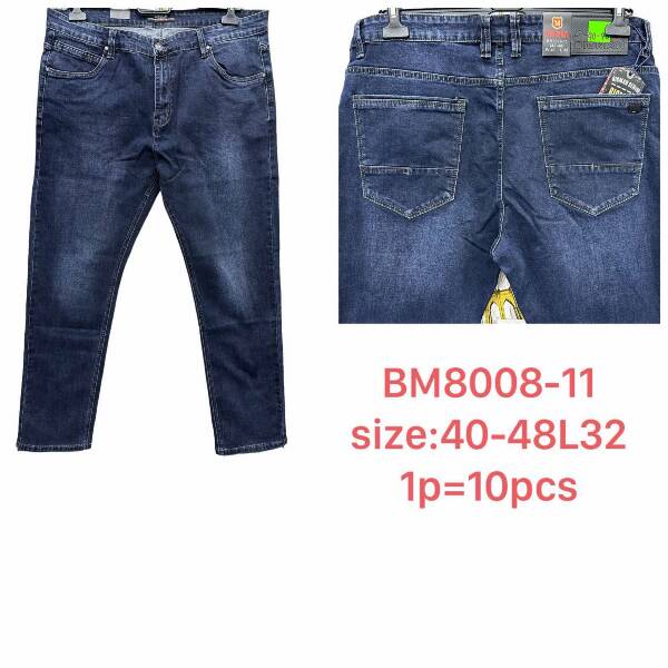 Spodnie jeansy meskie Roz 40-48 , 1 kolor Paczka 10 szt