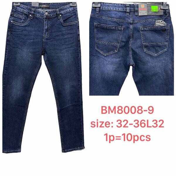 Spodnie jeansy meskie Roz 32-36 , 1 kolor Paczka 10 szt