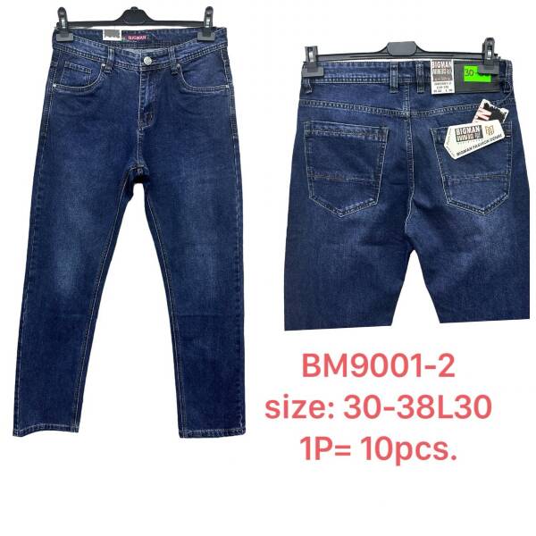 Spodnie jeansy meskie Roz 30-38 , 1 kolor Paczka 10 szt