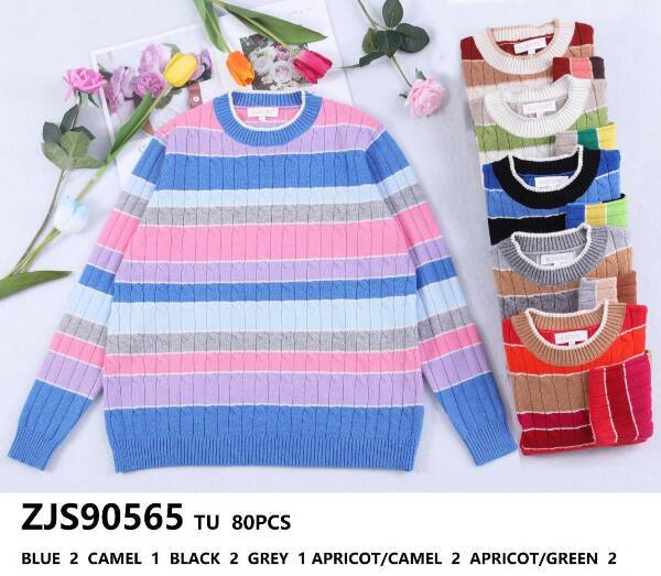 Swetry damskie (Francja produkt) Roz Standard, Mix Kolor Paczka 10 szt