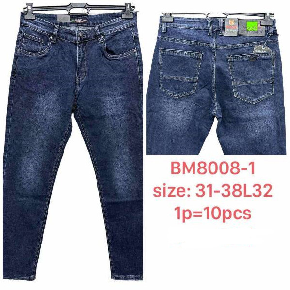 Spodnie jeansy meskie Roz 31-38 , 1 kolor Paczka 10 szt