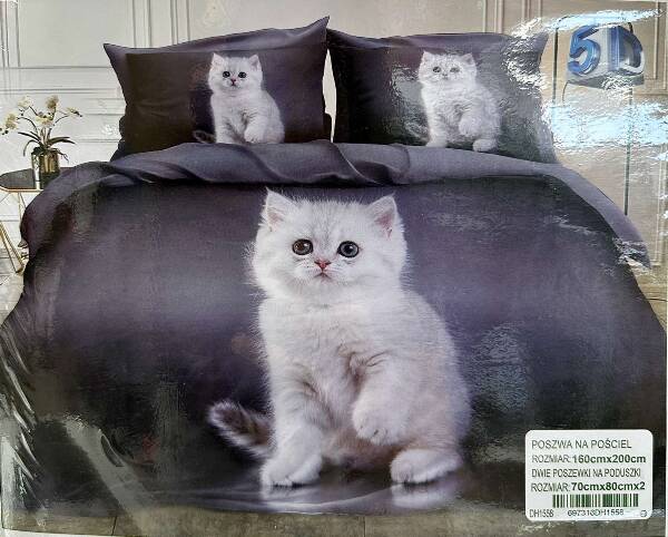 Komplet pościel 3 części Roz 160 x 200 , Mix wzory, Paczka 6 szt