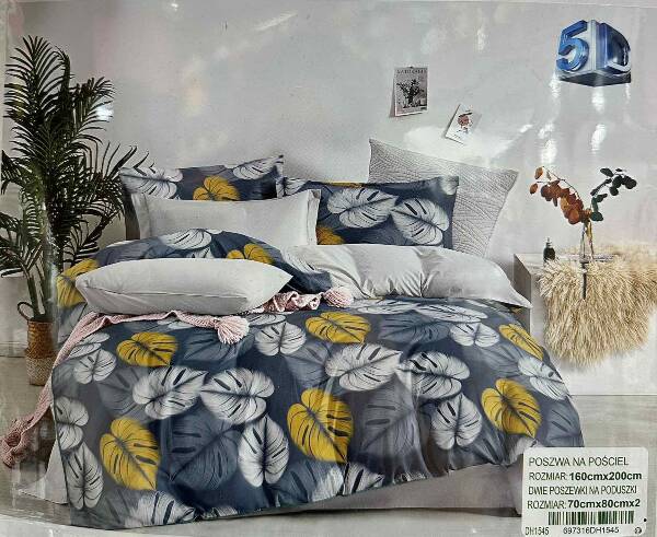 Komplet pościel 3 części Roz 160 x 200 , Mix wzory, Paczka 6 szt
