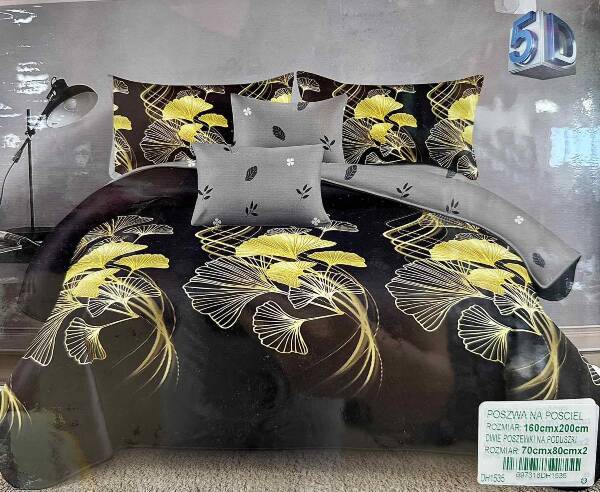Komplet pościel 3 części Roz 160 x 200 , Mix wzory, Paczka 6 szt