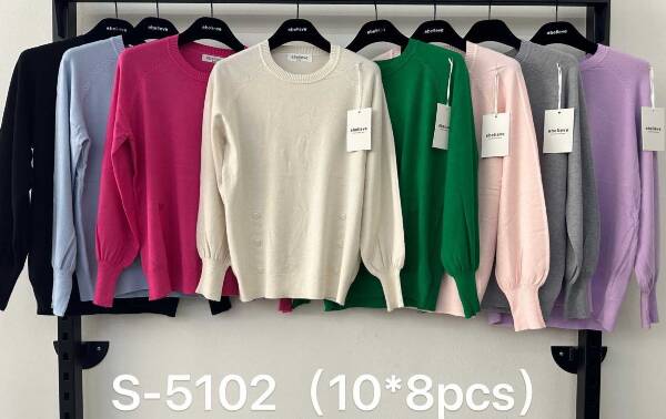Swetry damskie Roz S/M-L/XL, Mix Kolor Paszka 12 szt