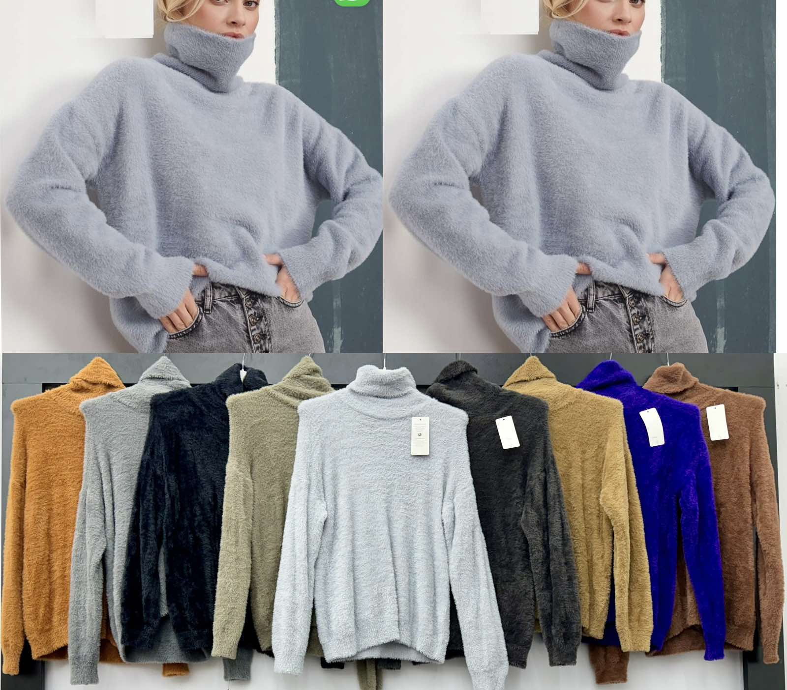 Swetry damskie Roz Standard Mix kolor Paczka 6 szt