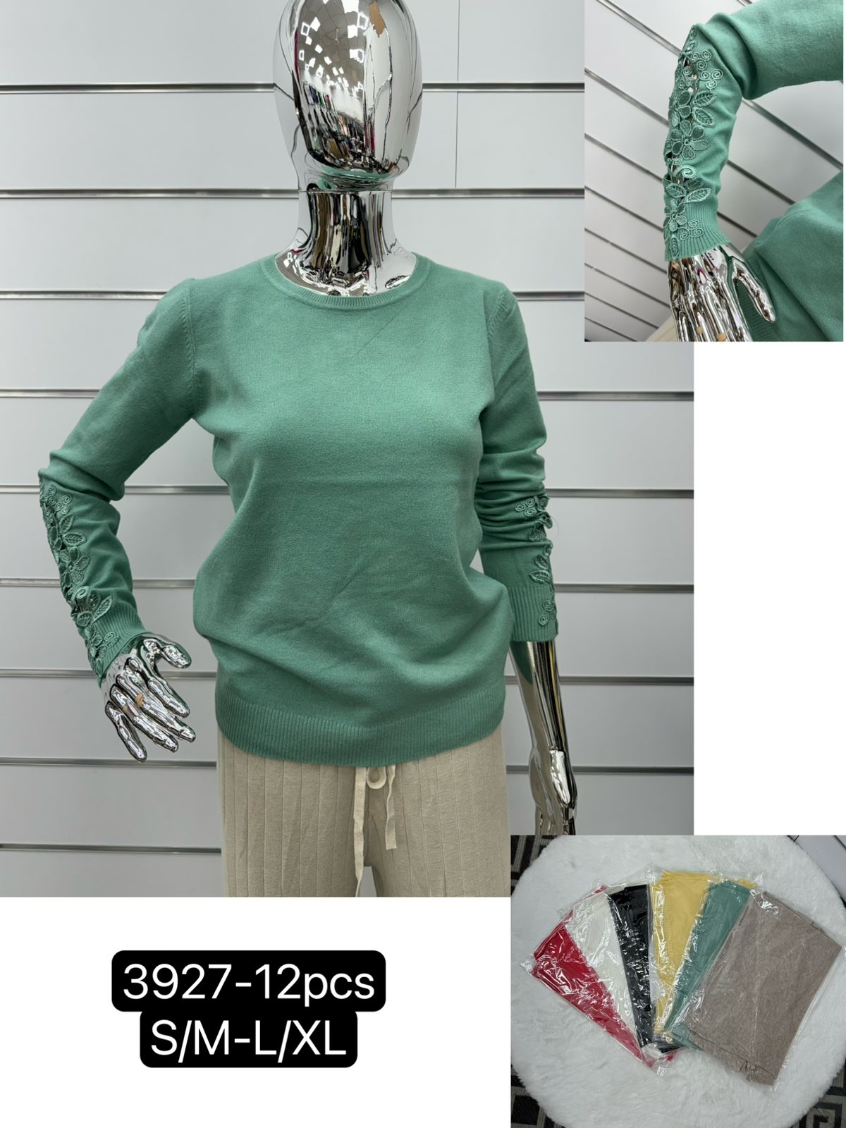 Swetry damskie Roz S/M-L/XL Mix kolor Paczka 12 szt