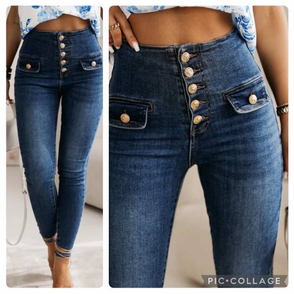 Spodnie damskie jeansy Roz XS-XL, 1 Kolor Paczka 10 szt