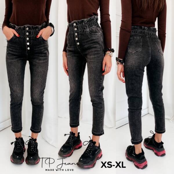 Spodnie damskie jeansy Roz XS-XL, 1 Kolor Paczka 12 szt