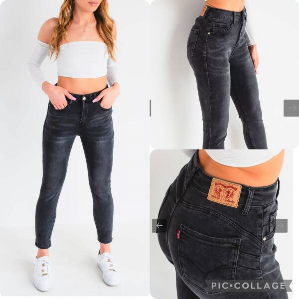 Spodnie damskie jeansy Roz XS-XL, 1 Kolor Paczka 10 szt