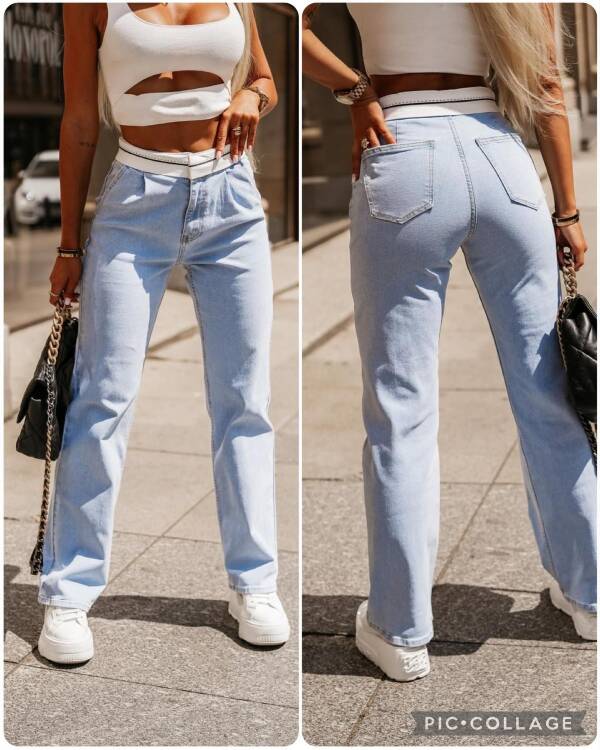 Spodnie damskie jeansy Roz XS-XL, 1 Kolor Paczka 10 szt