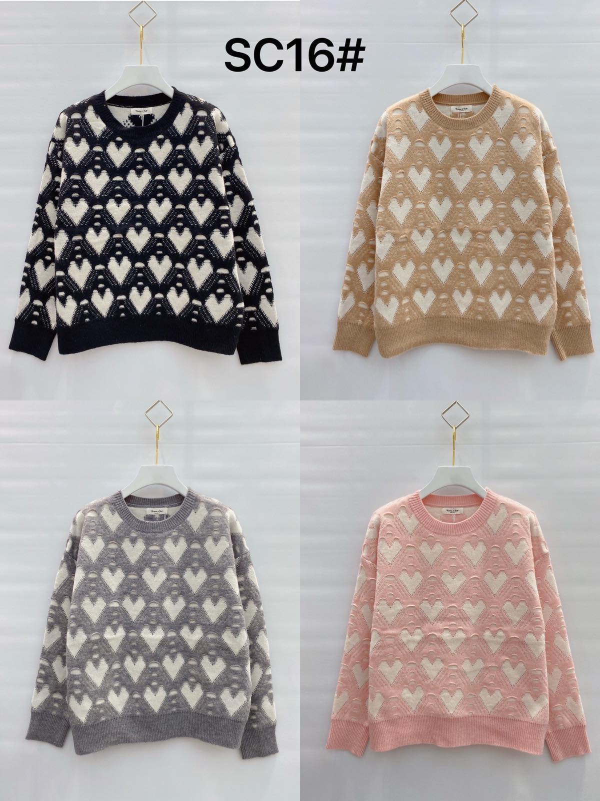 Swetry damskie Roz Standard Mix kolor Paczka 8 szt