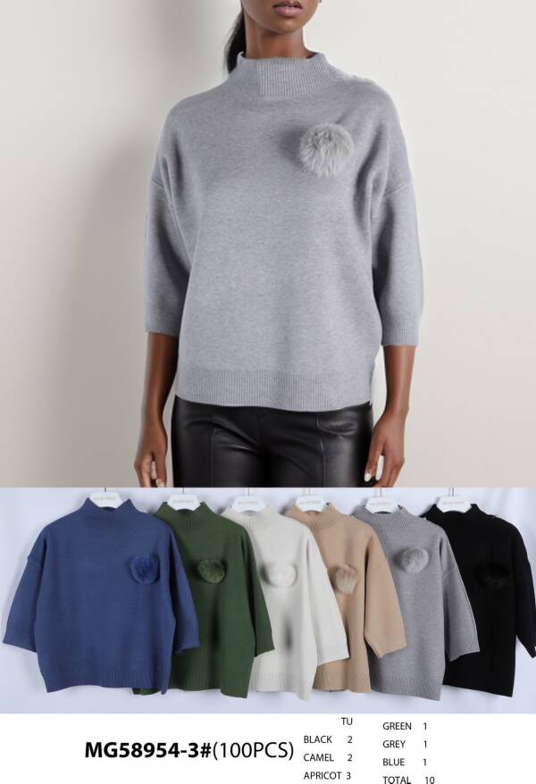 Swetry damskie (Francja produkt) Roz Standard, Mix Kolor Paczka 12 szt