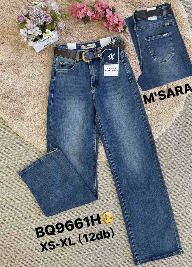 Spodnie damskie jeansy Roz XS-XL, 1 Kolor Paczka 12 szt