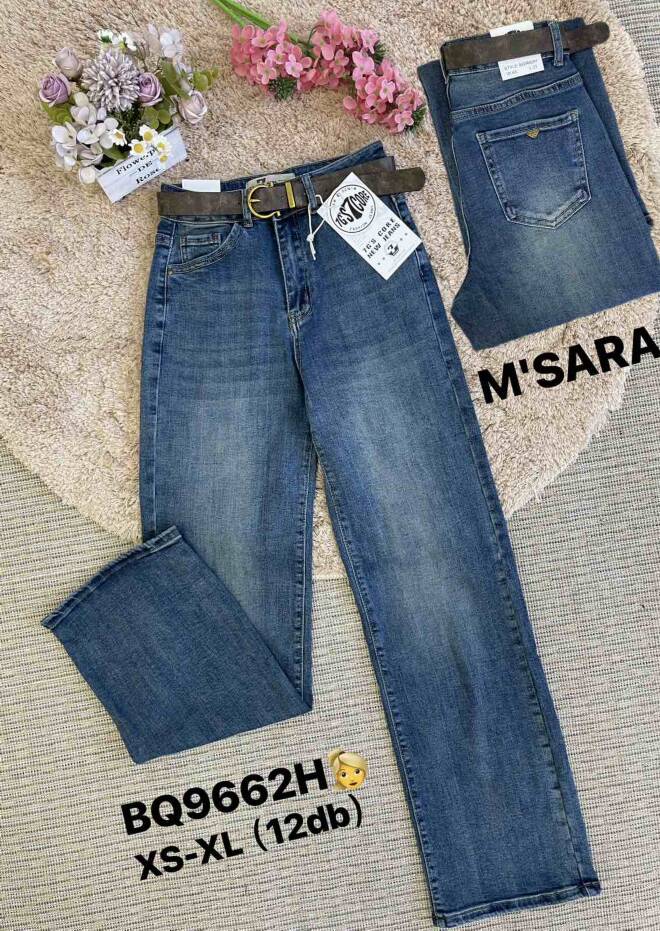 Spodnie damskie jeansy Roz XS-XL, 1 Kolor Paczka 12 szt