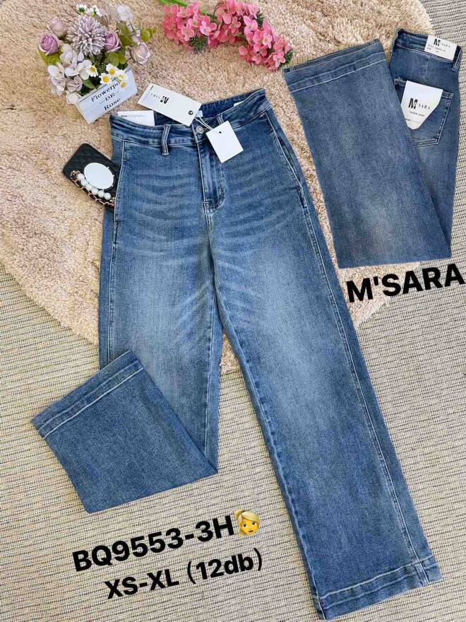 Spodnie damskie jeansy Roz XS-XL, 1 Kolor Paczka 12 szt