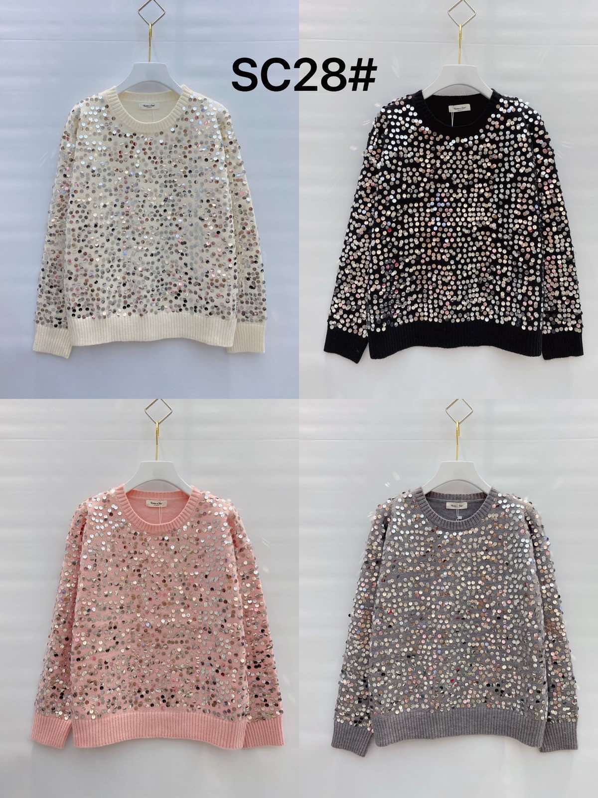 Swetry damskie Roz Standard Mix kolor Paczka 8 szt