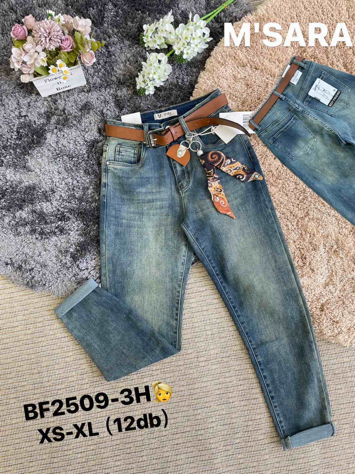Spodnie damskie jeansy Roz XS-XL, 1 Kolor Paczka 12 szt