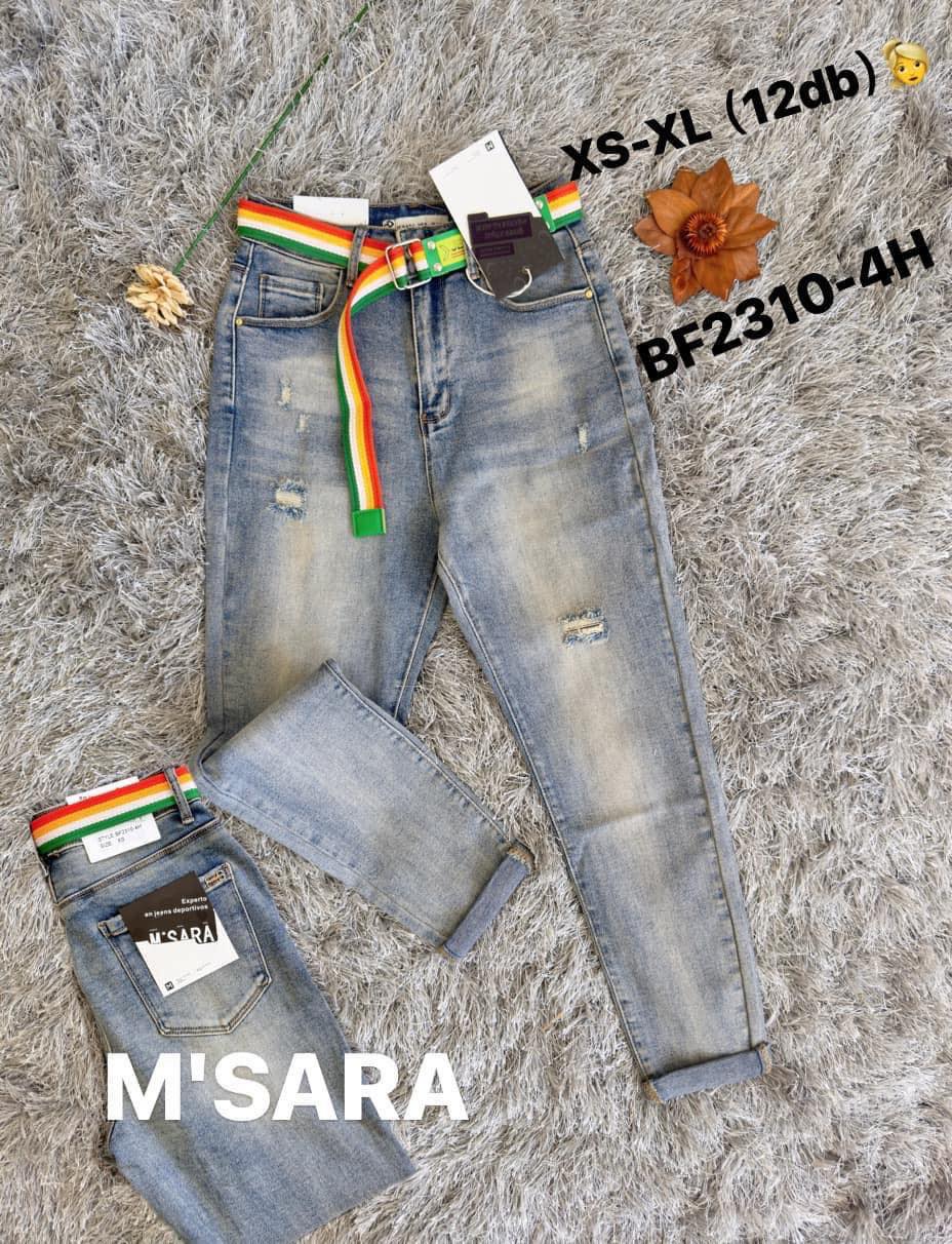 Spodnie damskie jeansy Roz XS-XL, 1 Kolor Paczka 12 szt