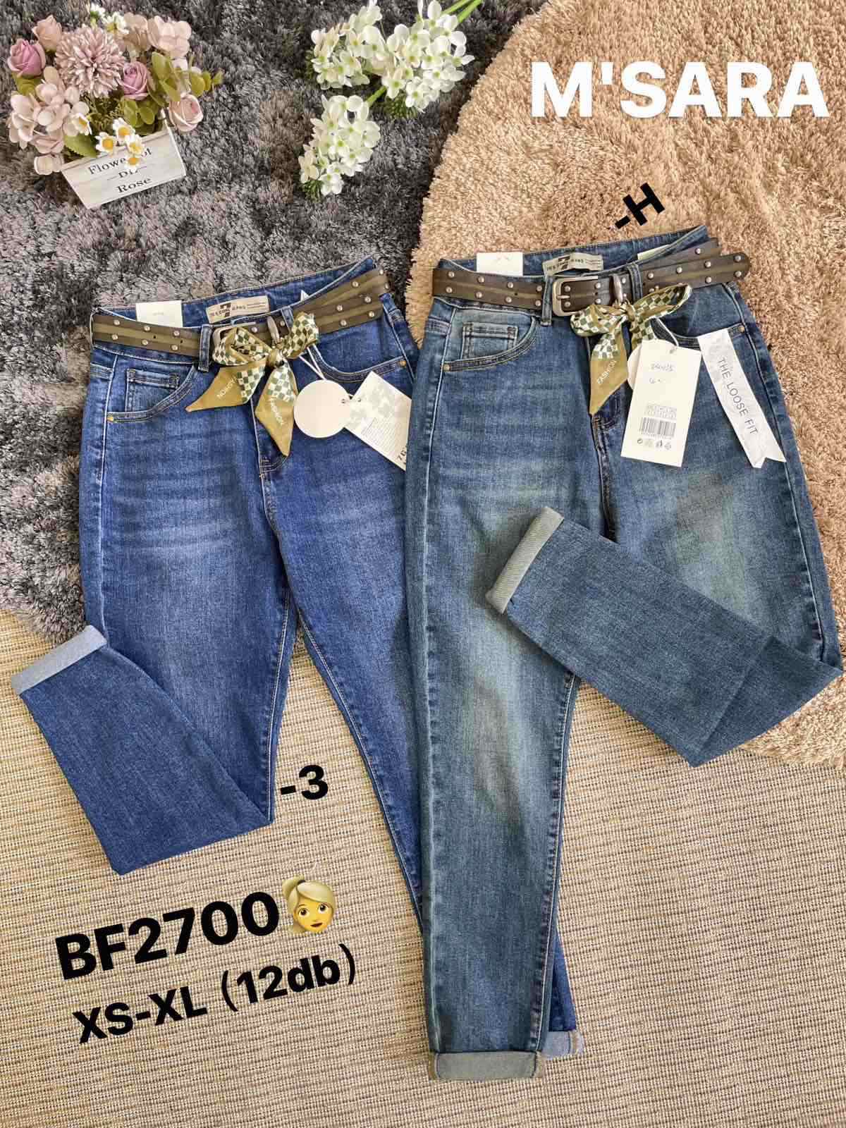 Spodnie damskie jeansy Roz XS-XL, 1 Kolor Paczka 12 szt