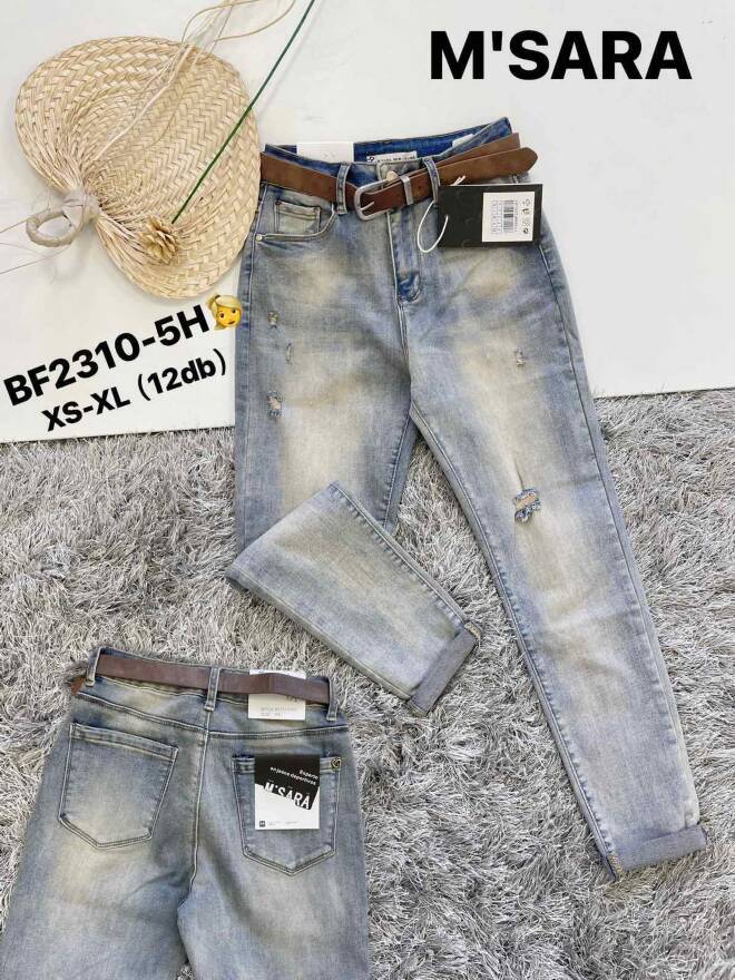 Spodnie damskie jeansy Roz XS-XL, 1 Kolor Paczka 12 szt