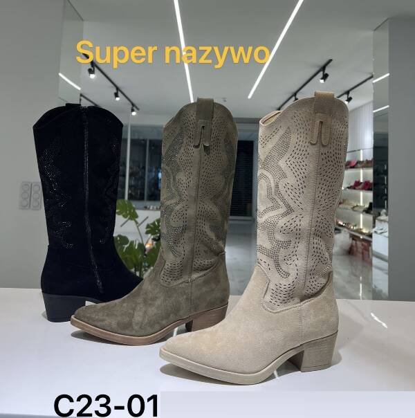 Kozaki damskie 36-41/ 12 par