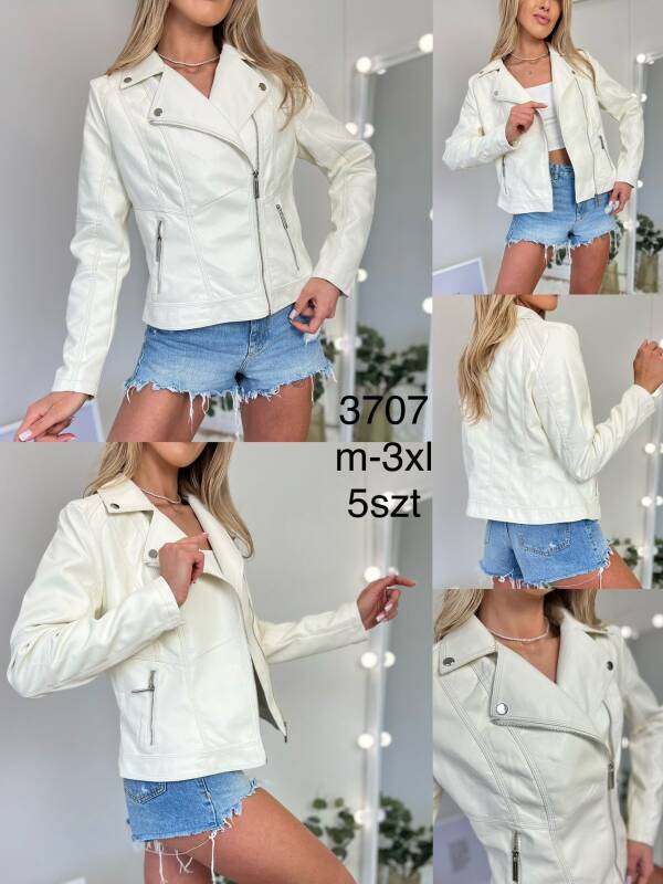 Kurtki damskie skórzana Roz M-3XL, 1 kolor Paczka 5 szt