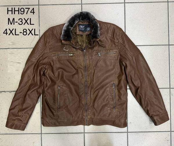 Kurtka męska skórzana Roz 4XL-8XL, 1 Kolor Paczka 5 szt