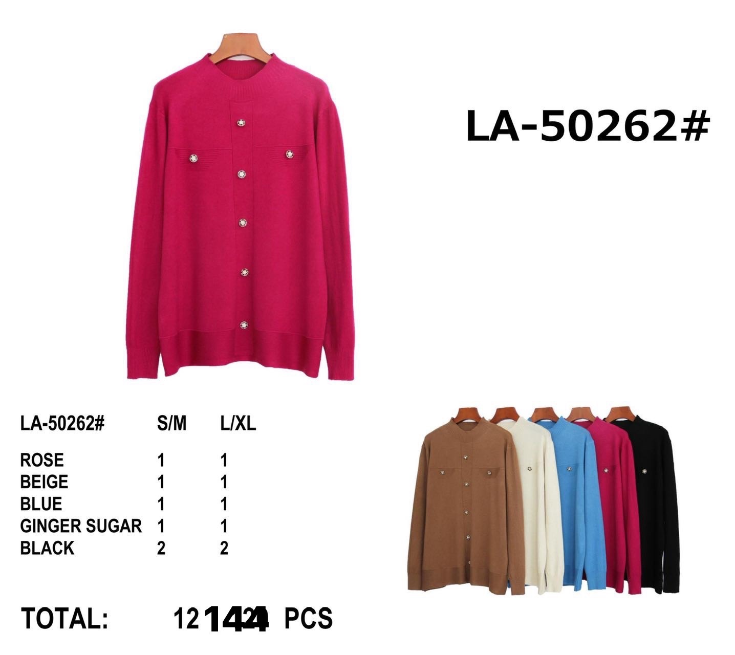 Swetry damskie Roz S/M-L/XL Mix Kolor Paczka 12 szt