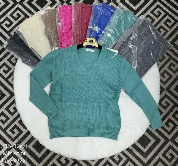 Swetry damskie Roz L/XL-XL/2XL Mix Kolor Paczka 12 szt