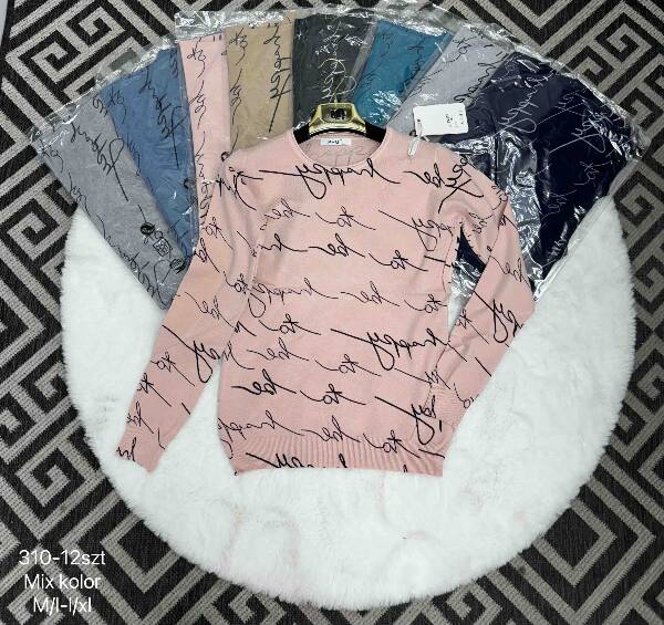 Swetry damskie Roz L/XL-XL/2XL Mix Kolor Paczka 12 szt